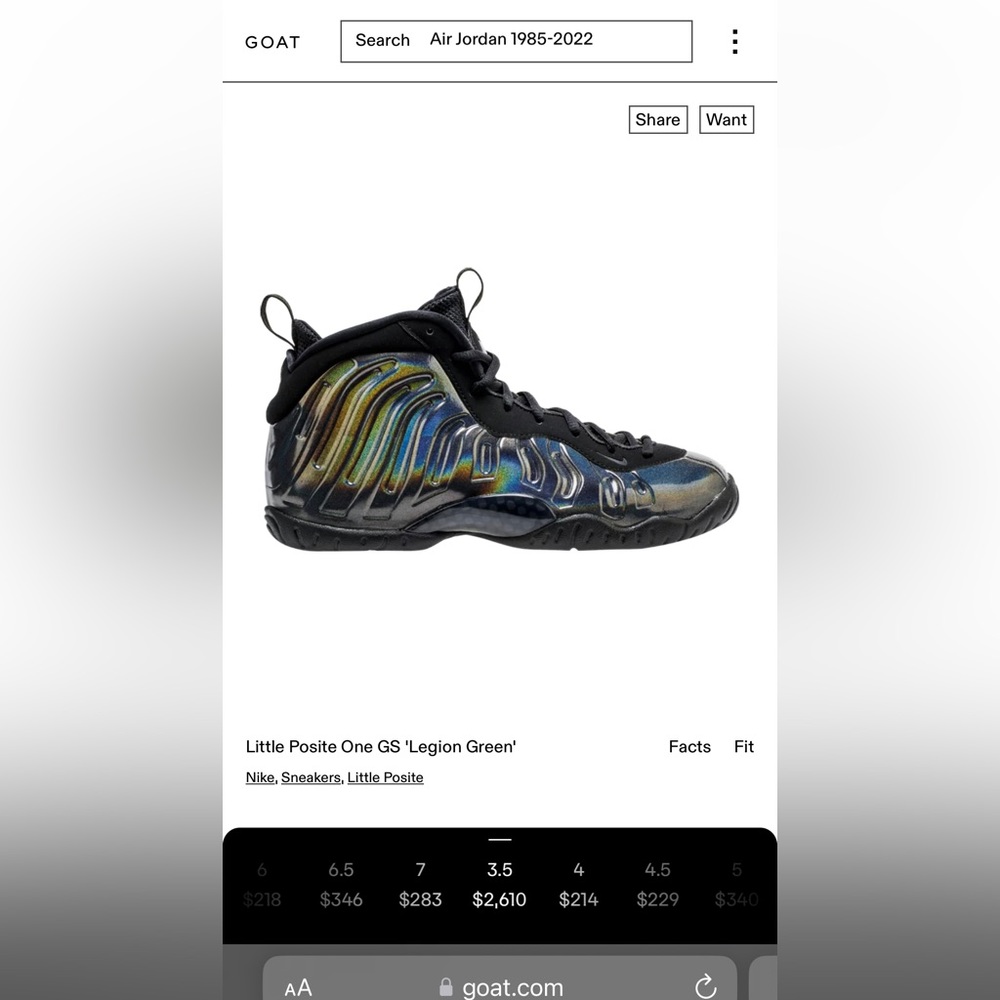 Little Posite One GS 'Legion Green 7C